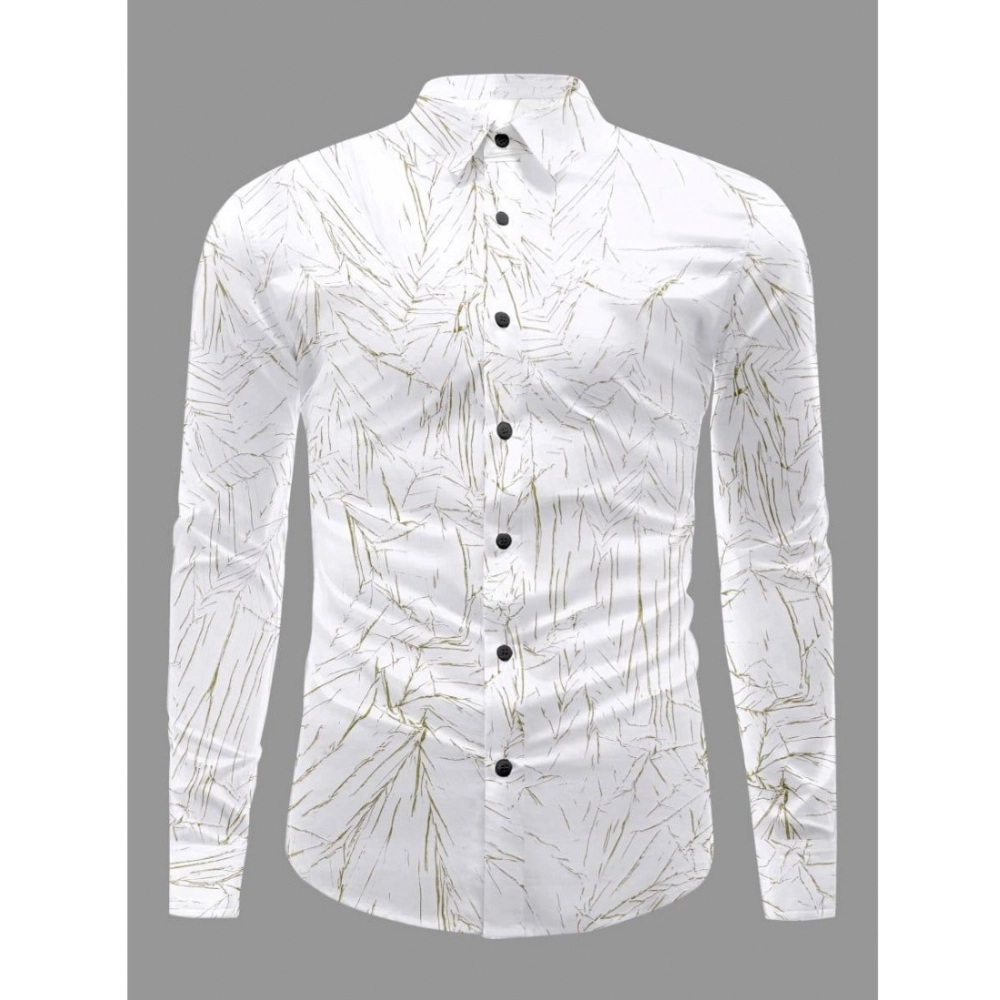 Men's Casual PollyCotton Textured Full Sleeve Collar Shirt (Green) Men's Casual PollyCotton Textured Full Sleeve Collar Shirt (Green)