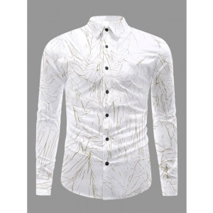 Generic Men's Casual PollyCotton Textured Full Sleeve Collar Shirt (Green)