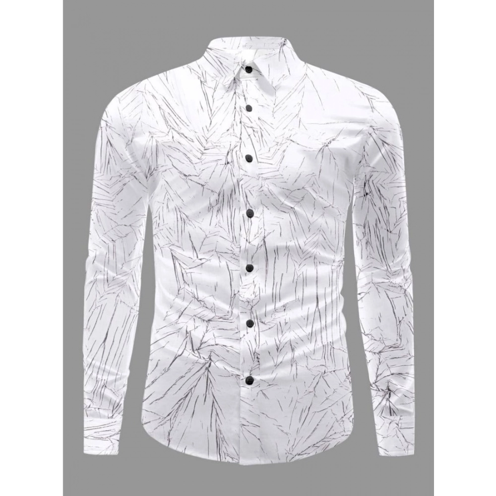 Men's Casual PollyCotton Textured Full Sleeve Collar Shirt (Black) Men's Casual PollyCotton Textured Full Sleeve Collar Shirt (Black)