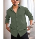 Men's Casual Popcorn Self-design Full Sleeve Collar Shirt (Green) Men's Casual Popcorn Self-design Full Sleeve Collar Shirt (Green)