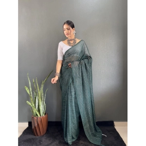 Generic Women's Chiffon Woven Bollywood Saree With Unstitched Blouse (5.5Mtr, Green)