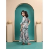 Dropship Girl's Maslin Printed Top And Plazzo Set (Multicolor)
