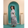 Dropship Girl's Maslin Printed Maxi Length Dress (Multicolor)