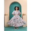 Dropship Girl's Maslin Printed Maxi Length Dress (Multicolor)