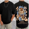Men's Casual Cotton Blend Printed Round Neck Half Sleeve T-Shirt (Black) Men's Casual Cotton Blend Printed Round Neck Half Sleeve T-Shirt (Black)