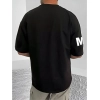 Men's Casual Cotton Blend Printed Round Neck Half Sleeve T-Shirt (Black) Men's Casual Cotton Blend Printed Round Neck Half Sleeve T-Shirt (Black)