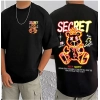 Men's Casual Cotton Blend Printed Round Neck Half Sleeve T-Shirt (Black) Men's Casual Cotton Blend Printed Round Neck Half Sleeve T-Shirt (Black)