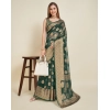 Women's Soft Organza Silk Weaving Design Saree With Unstitched Blouse 5.5Mtr (Green) Women's Soft Organza Silk Weaving Design Saree With Unstitched Blouse 5.5Mtr (Green)