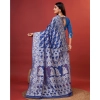 Women's Cotton Silk Printed Saree With Unstitched Blouse 5.5Mtr (Blue) Women's Cotton Silk Printed Saree With Unstitched Blouse 5.5Mtr (Blue)