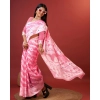 Women's Cotton Silk Printed Saree With Unstitched Blouse 5.5Mtr (Pink) Women's Cotton Silk Printed Saree With Unstitched Blouse 5.5Mtr (Pink)