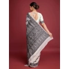 Women's Jamdani Cotton Silk Printed Saree With Unstitched Blouse 5.5Mtr (Black) Women's Jamdani Cotton Silk Printed Saree With Unstitched Blouse 5.5Mtr (Black)