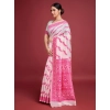 Women's Jamdani Cotton Silk Printed Saree With Unstitched Blouse 5.5Mtr (Pink) Women's Jamdani Cotton Silk Printed Saree With Unstitched Blouse 5.5Mtr (Pink)