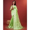 Women's Cotton Silk Printed Saree With Unstitched Blouse 5.5Mtr (Light Green) Women's Cotton Silk Printed Saree With Unstitched Blouse 5.5Mtr (Light Green)