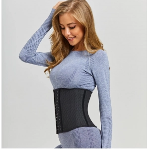 Generic Women's Cotton Solid Western Wear Tummy - Thigh Body Shaper (Black)
