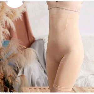 Generic Women's Cotton Solid Ethnic Wear Tummy - Thigh Body Shaper (Skin)