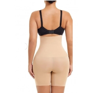 Generic Women's Cotton Solid Ethnic Wear Tummy - Thigh Body Shaper (Skin)
