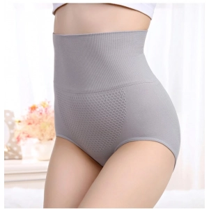 Generic Women's Cotton Self Design Western Wear Body Shaper Brief (Grey)