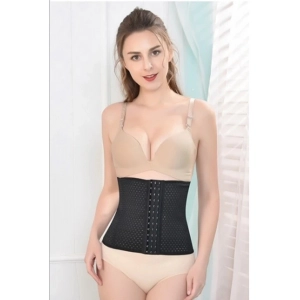 Generic Women's Cotton Solid Western Wear Tummy - Thigh Body Shaper (Black)