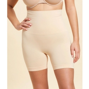 Generic Women's Cotton Solid Ethnic Wear Tummy - Thigh Body Shaper (Skin)