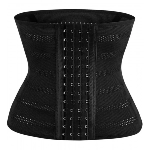 Generic Women's Cotton Solid Western Wear Tummy - Thigh Body Shaper (Black)