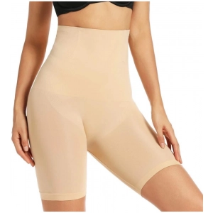 Generic Women's Cotton Solid Western Wear Tummy - Thigh Body Shaper (Skin)