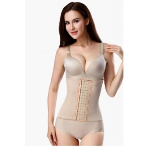 Generic Women's Cotton Solid Western Wear Tummy - Thigh Body Shaper (Skin)