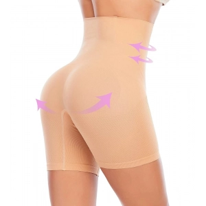 Generic Women's Cotton Solid Western Wear Tummy - Thigh Body Shaper (Skin)