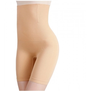 Generic Women's Cotton Solid Ethnic Wear Tummy - Thigh Body Shaper (Skin)