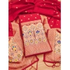 Women's Banarasi Silk Printed Unstitched Salwar Suit Material With Dupatta (Red, 3Mtrs) Women's Banarasi Silk Printed Unstitched Salwar Suit Material With Dupatta (Red, 3Mtrs)