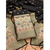 Women's Banarasi Silk Printed Unstitched Salwar Suit Material With Dupatta (Black, 3Mtrs) Women's Banarasi Silk Printed Unstitched Salwar Suit Material With Dupatta (Black, 3Mtrs)