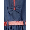Dropship Girl's Denim Solid Sleeveless Round Neck Dress (Blue)