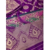 Women's Banarasi Silk Printed Unstitched Salwar Suit Material With Dupatta (Purple, 3Mtrs) Women's Banarasi Silk Printed Unstitched Salwar Suit Material With Dupatta (Purple, 3Mtrs)