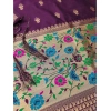 Women's Banarasi Silk Printed Unstitched Salwar Suit Material With Dupatta (Wine, 3Mtrs) Women's Banarasi Silk Printed Unstitched Salwar Suit Material With Dupatta (Wine, 3Mtrs)
