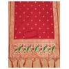 Women's Banarasi Silk Printed Unstitched Salwar Suit Material With Dupatta (Red, 3Mtrs) Women's Banarasi Silk Printed Unstitched Salwar Suit Material With Dupatta (Red, 3Mtrs)