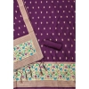 Women's Banarasi Silk Printed Unstitched Salwar Suit Material With Dupatta (Wine, 3Mtrs) Women's Banarasi Silk Printed Unstitched Salwar Suit Material With Dupatta (Wine, 3Mtrs)
