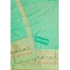 Women's Banarasi Silk Printed Unstitched Salwar Suit Material With Dupatta (Sea Green, 3Mtrs) Women's Banarasi Silk Printed Unstitched Salwar Suit Material With Dupatta (Sea Green, 3Mtrs)