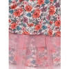 Dropship Girl's Polyester Crepe Printed Sleeveless Round Neck Dress (Multicolor)