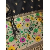 Women's Banarasi Silk Printed Unstitched Salwar Suit Material With Dupatta (Black, 3Mtrs) Women's Banarasi Silk Printed Unstitched Salwar Suit Material With Dupatta (Black, 3Mtrs)