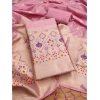 Women's Banarasi Silk Printed Unstitched Salwar Suit Material With Dupatta (Light Pink, 3Mtrs) Women's Banarasi Silk Printed Unstitched Salwar Suit Material With Dupatta (Light Pink, 3Mtrs)