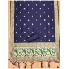 Women's Banarasi Silk Printed Unstitched Salwar Suit Material With Dupatta (Navy Blue, 3Mtrs)