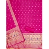 Women's Banarasi Silk Printed Unstitched Salwar Suit Material With Dupatta (Pink, 3Mtrs) Women's Banarasi Silk Printed Unstitched Salwar Suit Material With Dupatta (Pink, 3Mtrs)
