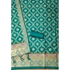 Women's Banarasi Silk Printed Unstitched Salwar Suit Material With Dupatta (Rama, 3Mtrs) Women's Banarasi Silk Printed Unstitched Salwar Suit Material With Dupatta (Rama, 3Mtrs)