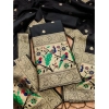 Women's Banarasi Silk Printed Unstitched Salwar Suit Material With Dupatta (Black, 3Mtrs) Women's Banarasi Silk Printed Unstitched Salwar Suit Material With Dupatta (Black, 3Mtrs)
