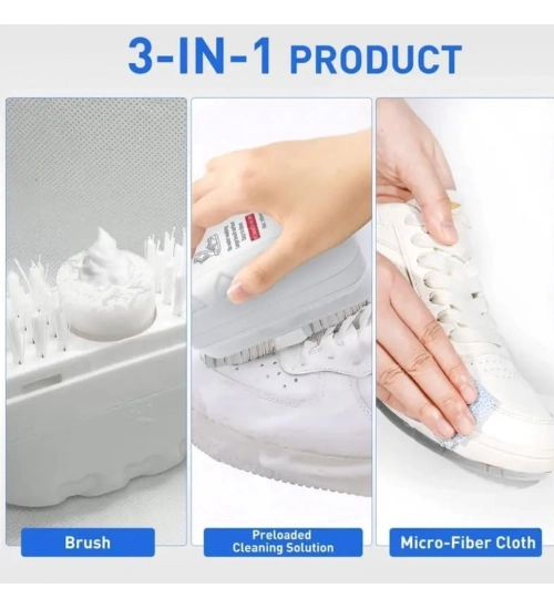 Plastic 2-In-1 Shoe Cleaner Brush 