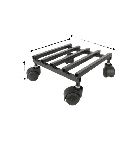 Iron Wheel Pot Stand For Planters Square Shape Stand 