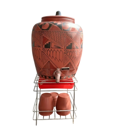 Stainless Steel Matka Stand Rustproof & Waterproof Pot Stand For Kitchen