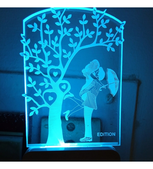 Romantic Couple AC Adapter Night Lamp
