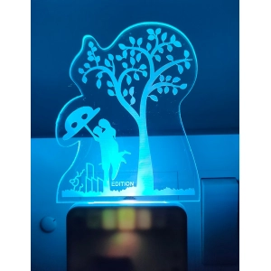Generic Romantic Couple Under Tree AC Adapter Night Lamp