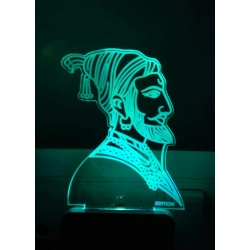 Chatrapathi Shivaji AC Adapter Night Lamp