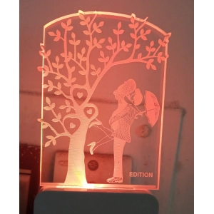 Generic Romantic Couple AC Adapter Night Lamp
